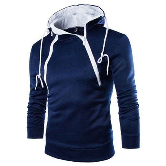 Herren moderne Kapuzenpullover mit praktischem Reißverschluss