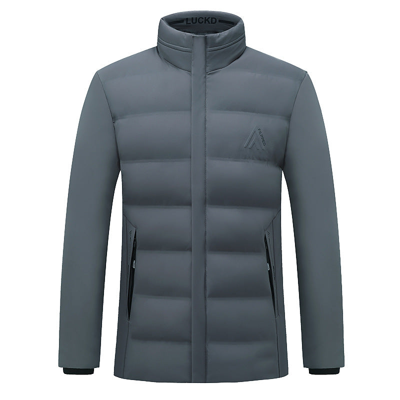 Herren Wattierte City-Jacke mit Stehkragen, wasserabweisender Oberfläche und verdecktem Reißverschluss Shop Nory