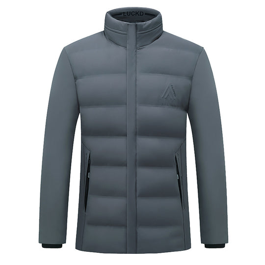 Herren Wattierte City-Jacke mit Stehkragen, wasserabweisender Oberfläche und verdecktem Reißverschluss Shop Nory