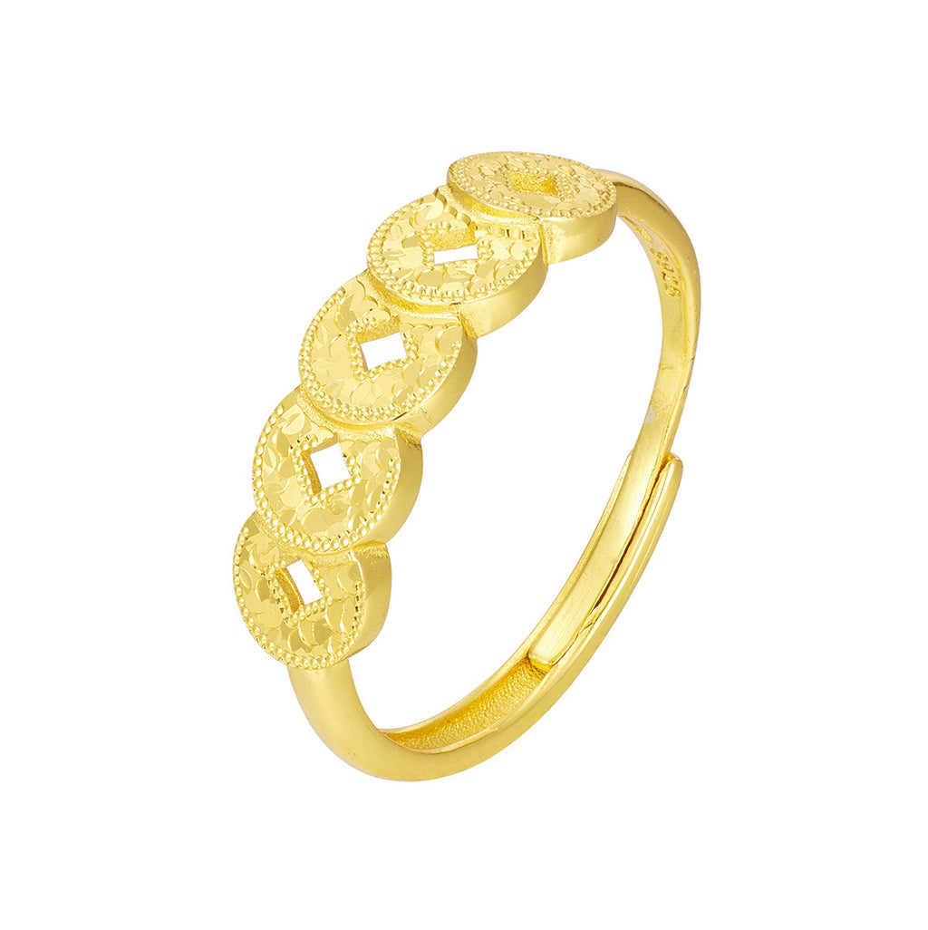 Damen eleganter Ring mit stilvollem Logo-Muster Shop Nory