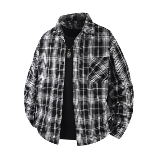 Herren Lässige Karierte Flanellhemden Shop Nory