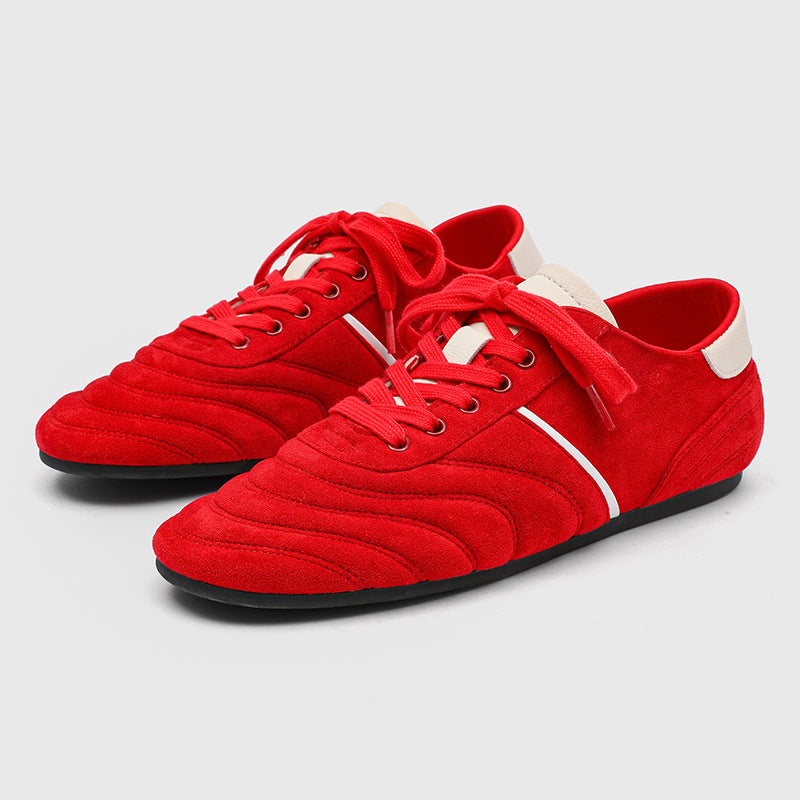Damen Komfortable Lifestyle Sneakers aus Veloursleder