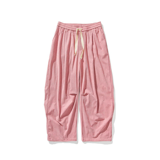 Herren Weit geschnittene Cordhose mit Bundfalten, Tunnelzug und lässiger Baggy‑Silhouette Shop Nory