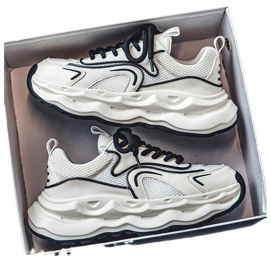 Damen Voluminöse Retro-Chunky-Sneaker mit atmungsaktivem Mesh-Overlay und skulpturaler Komfortsohle Shopy Nory