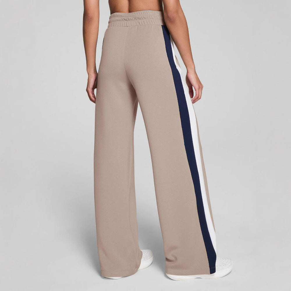 Damen Sportliche lange Hose mit seitlichen Kontraststreifen Shopnory