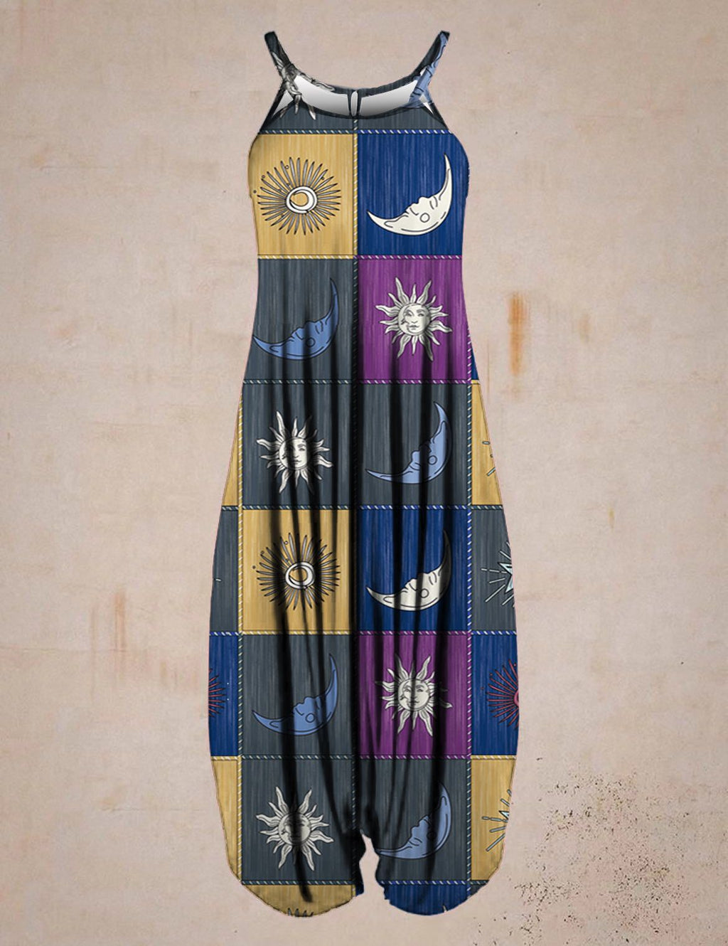 Damen Jumpsuit mit astrologischem Print Shopnory