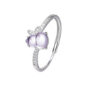 Damen Ring mit kunstvollem Blumenmuster und funkelnden Zirkonia Shop Nory