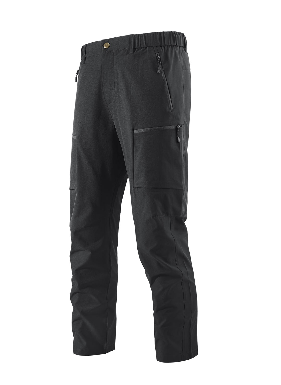 Herren Multifunktionale Cargo-Reisehose mit elastischem Bund, Reißverschlusstaschen und Knieverstärkung Shop Nory