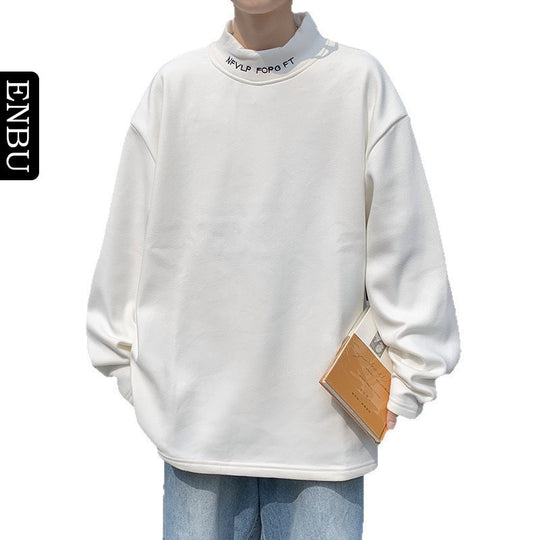 Herren Oversized Stehkragen-Sweatshirt aus Baumwoll-Mix mit Drop-Shoulder Shop Nory