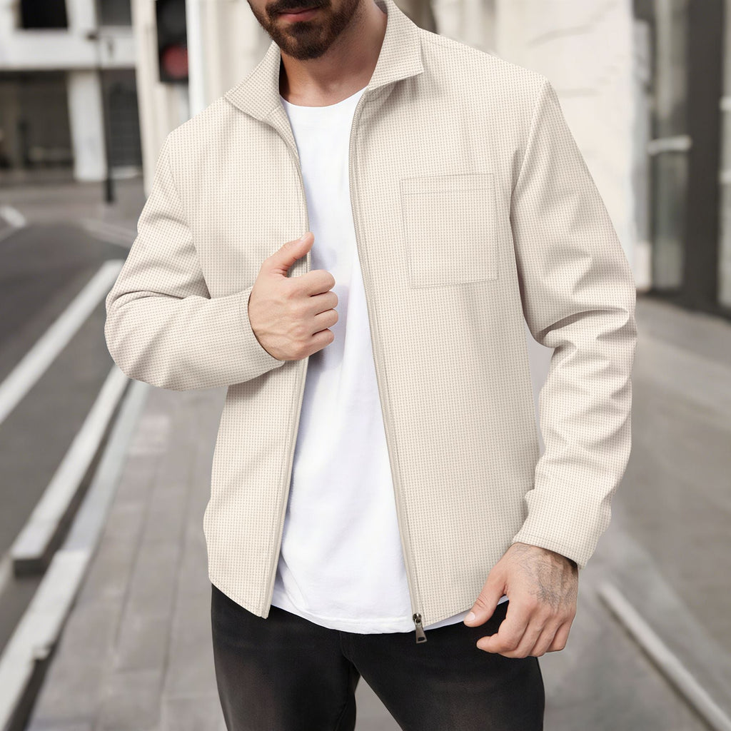 Herren modische Jacke mit strukturiertem Design
