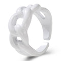 Damen Modischer Offener Fingerring aus hochwertigem Kunststoff Shop Nory