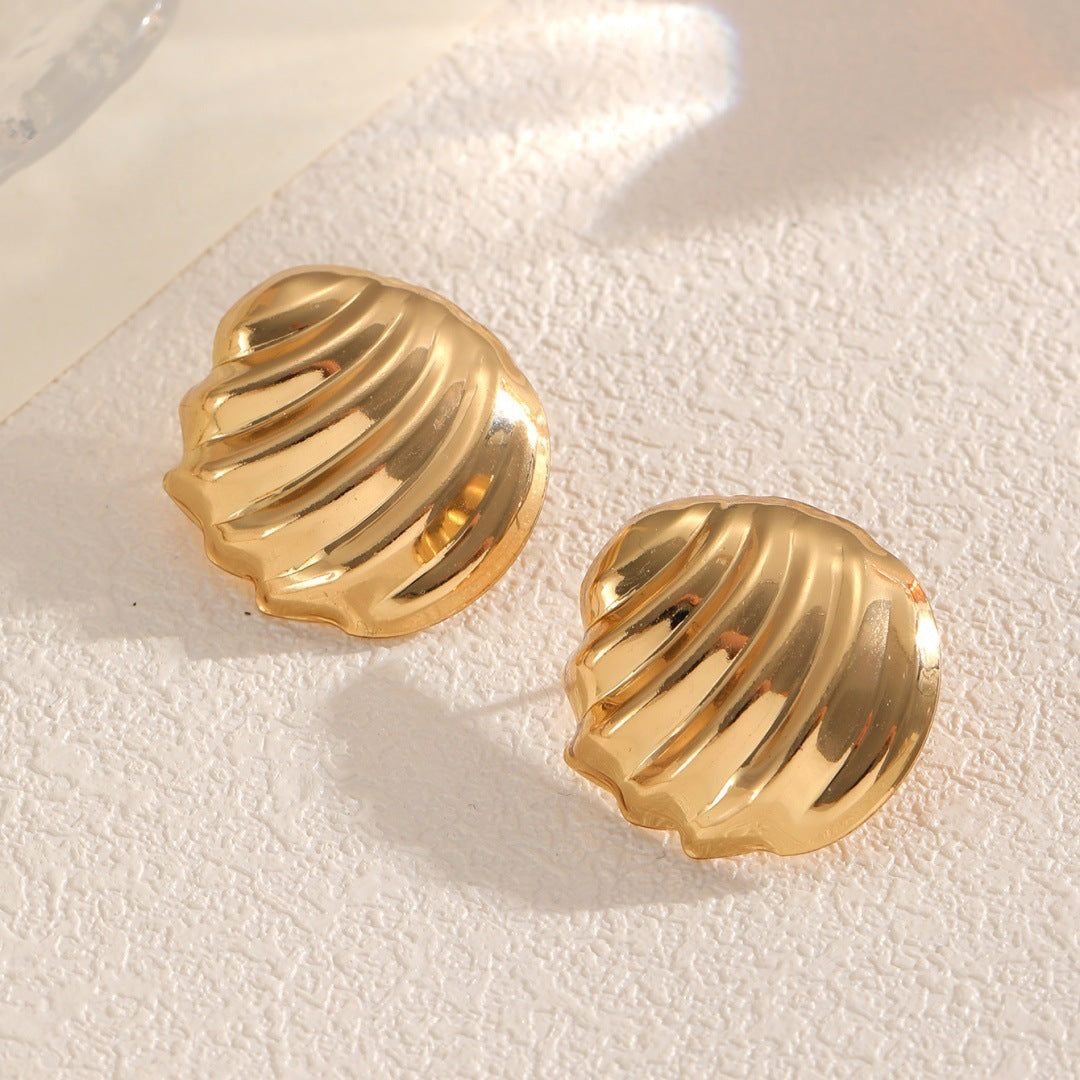 Damen Ohrstecker im eleganten Muscheldesign Shop Nory