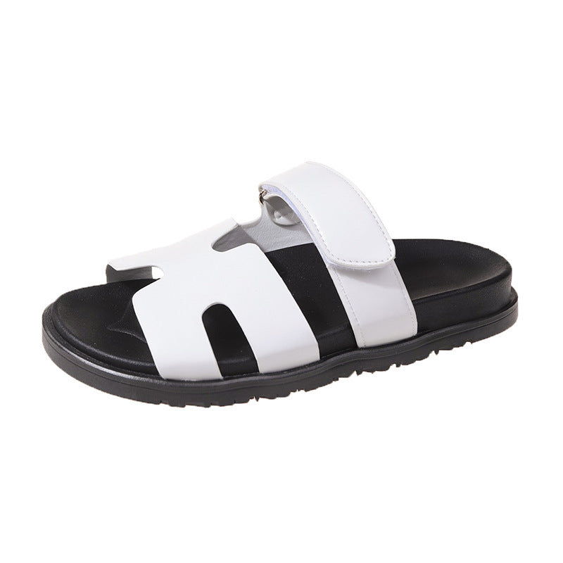Damen Riemchen-Sandalen mit verstellbarem Klettverschluss und ergonomischer Sohle Shopnory