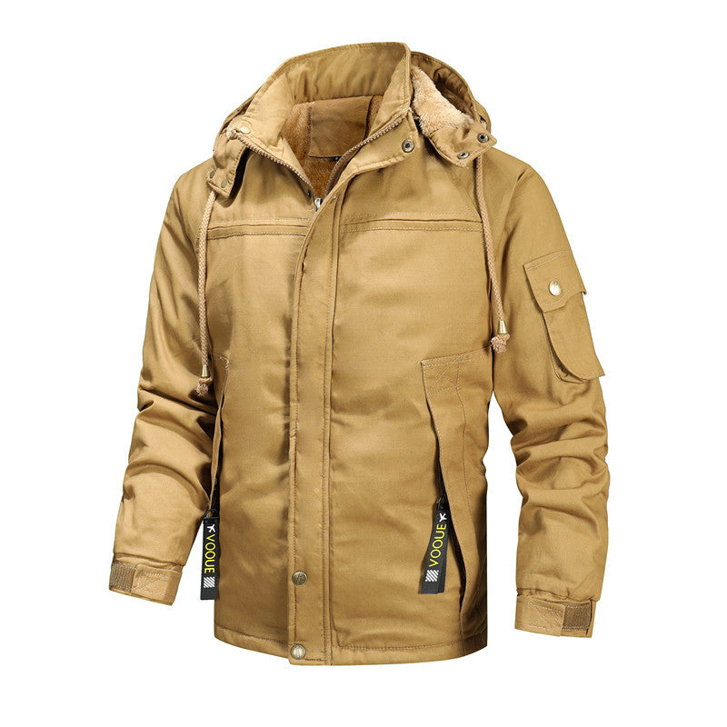 Herren Robuster Feldparka mit Fleece-Innenfutter und Utility-Taschen Shop Nory
