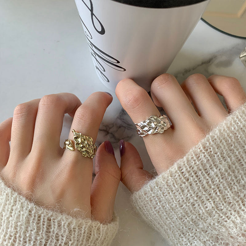 Damenring mit filigranem Blätterdesign Shop Nory