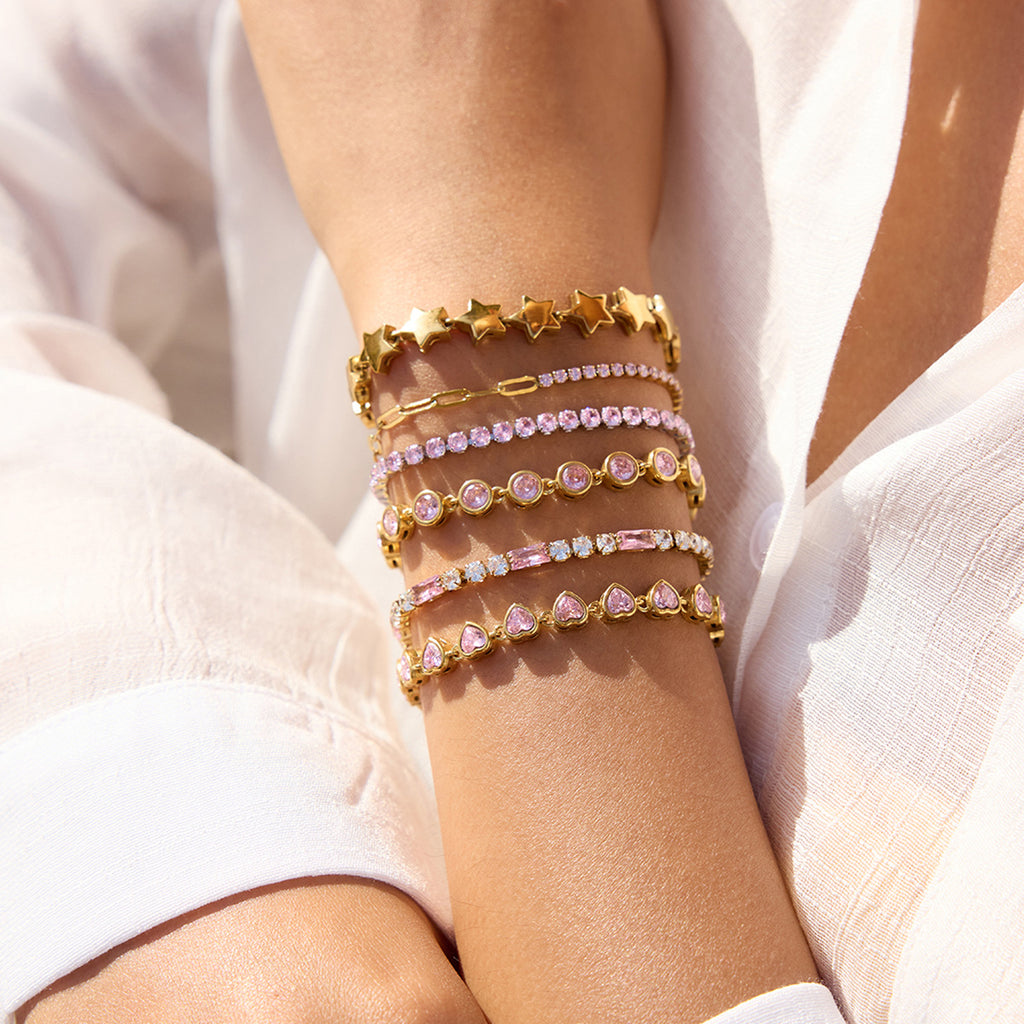 Damen Armband mit funkelnden Zirkonia und hochwertiger Edelstahlverarbeitung Shop Nory