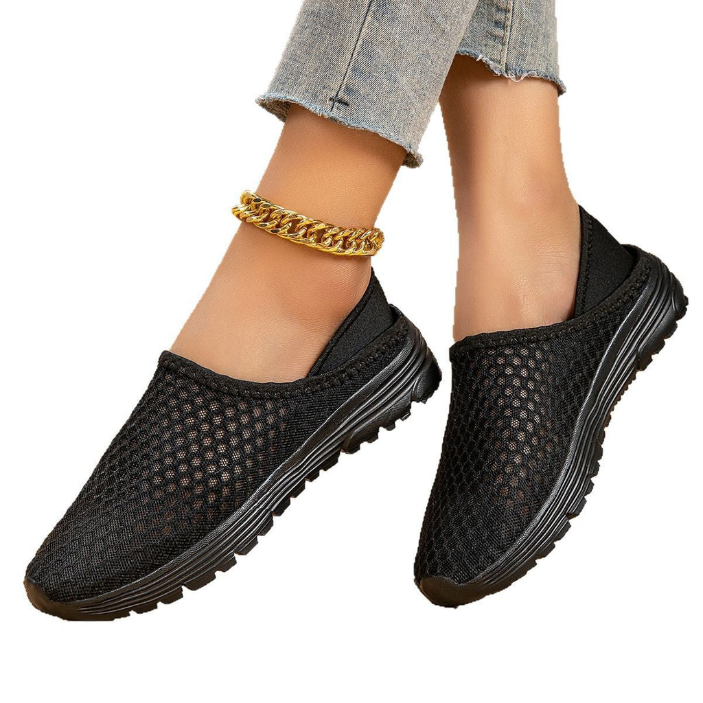 Damen Atmungsaktive Slip-On Freizeitschuhe