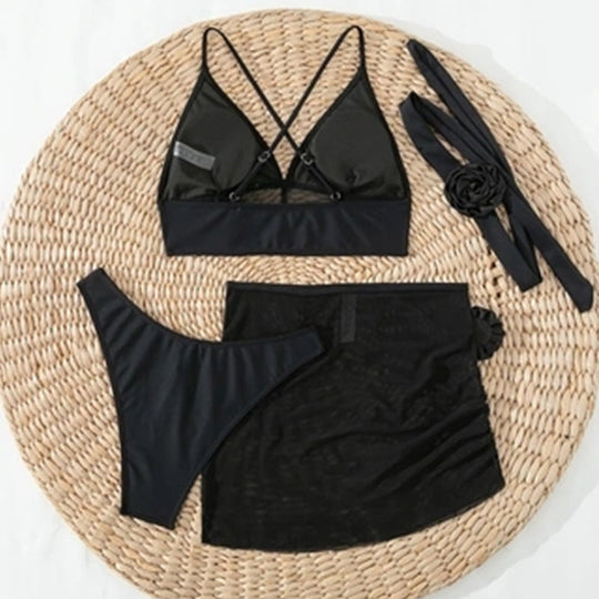 Damen transparentes Dessous-Set mit raffinierten Details