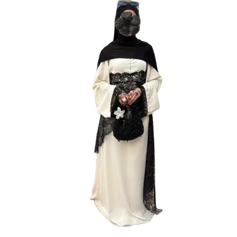 Damen Lagenlook-Spitzen-Tunika mit Bindegürtel und asymmetrischem Saum Shop Nory