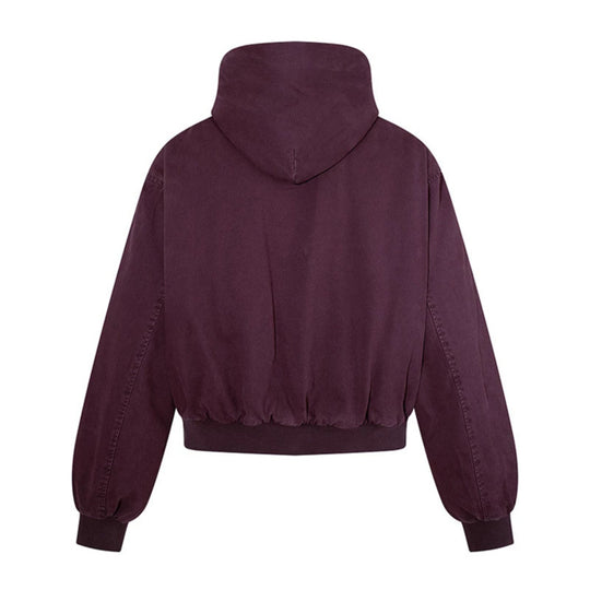 Damen Kurz geschnittene Kapuzen‑Bomberjacke mit wattierter Fütterung und elastischem Saum Shop Nory