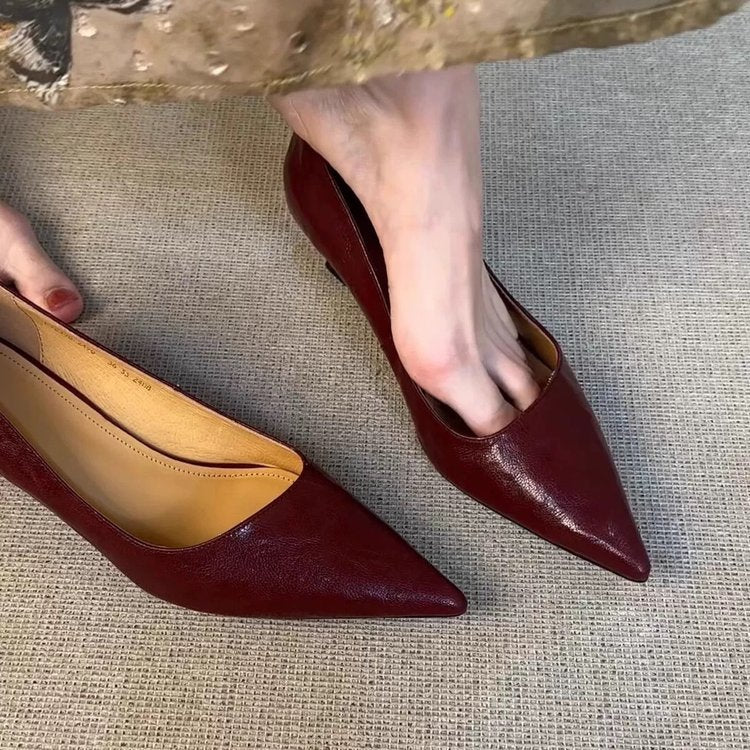 Damen elegante Pumps mit modischem Spitzendesign und bequemer Innensohle