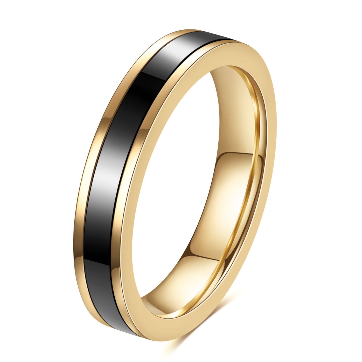 Herren Ring mit modernem zweifarbigen Design Shop Nory