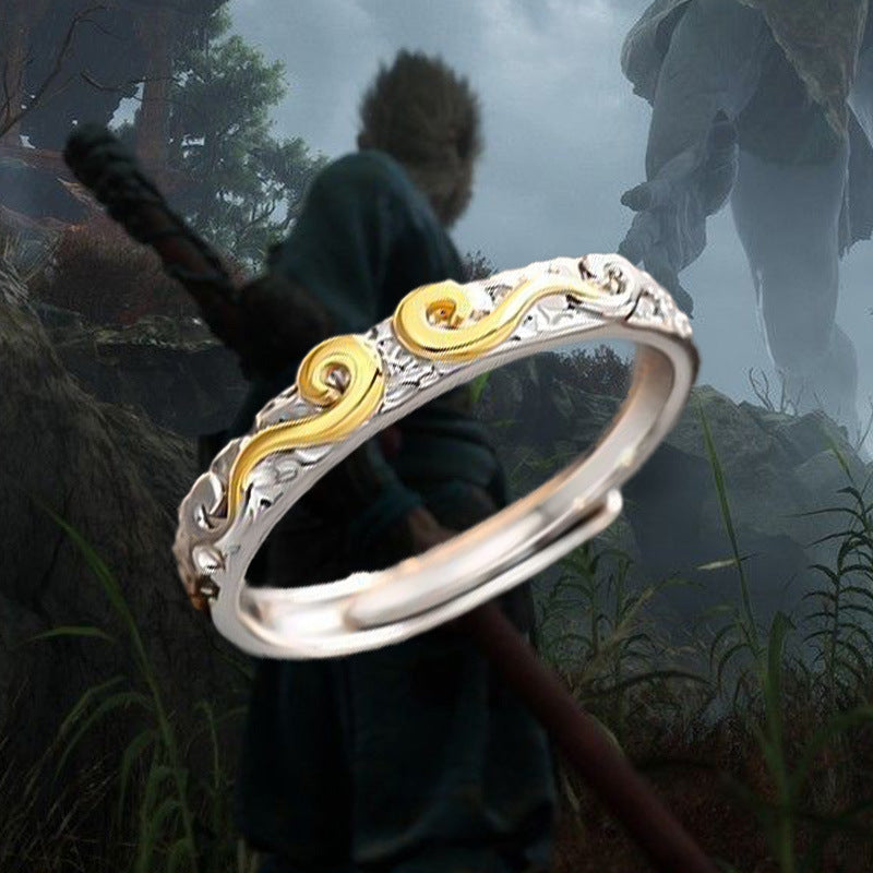 Damen kunstvoll gestalteter Ring mit elegantem Ziermuster Shop Nory