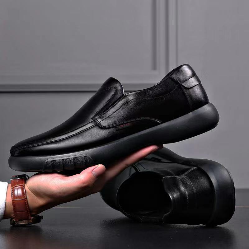 Damen Bequeme Leder Slipper