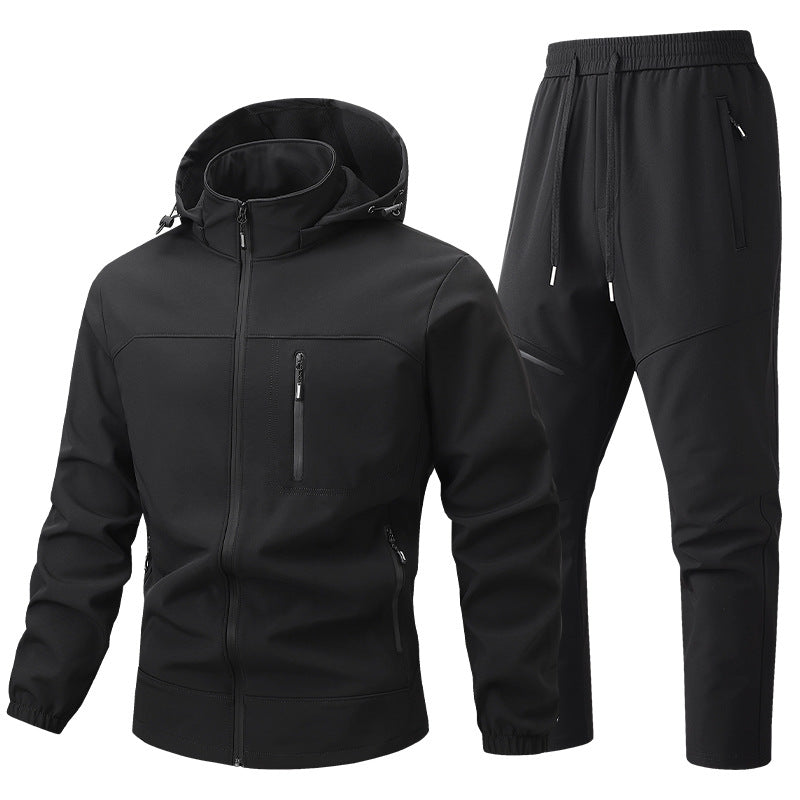 Herren Funktionale Sportjacke mit Kapuze und Jogginghose Shop Nory