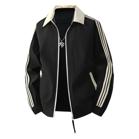Herren Sportliche Übergangsjacke mit hohem Kragen und elastischen Bündchen Shop Nory