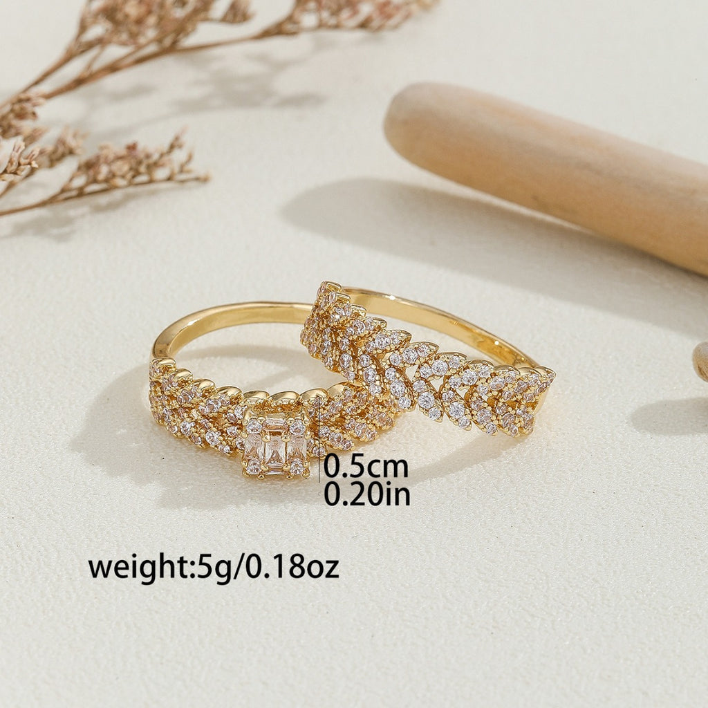 Damen Zarter und glanzvoller Ring mit funkelnden Zirkonia Shop Nory