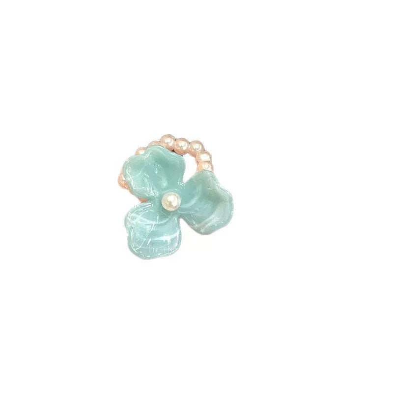 Damen Haarreif mit eleganter Blumenapplikation und Zierperlen Shop Nory