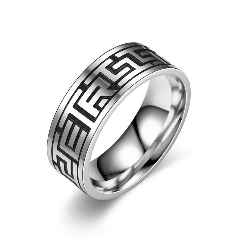 Herren Ring mit kunstvollem Ornamentdesign Shop Nory