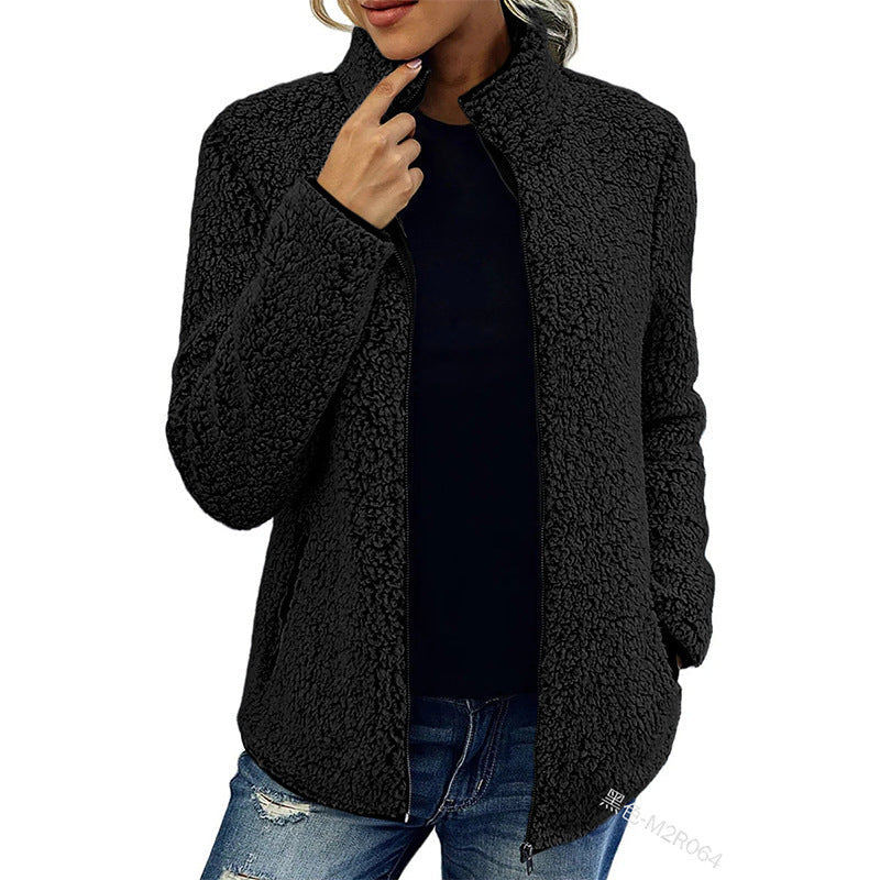 Damen Fleecejacke mit wunderbar weichem Material und stylischem Reißverschluss