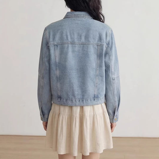 Damen Denimjacke mit Knopfleiste Shop Nory