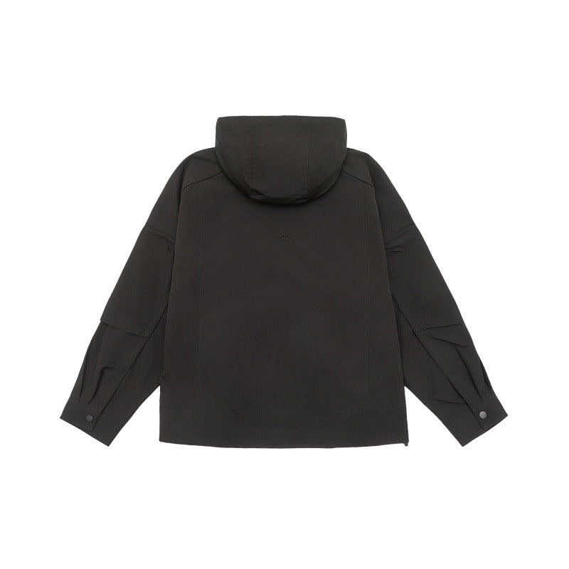 Unisex Technische Kapuzen‑Fieldjacke im Boxy‑Cut mit verdeckter Front und Multifunktions‑Taschen Shop Nory
