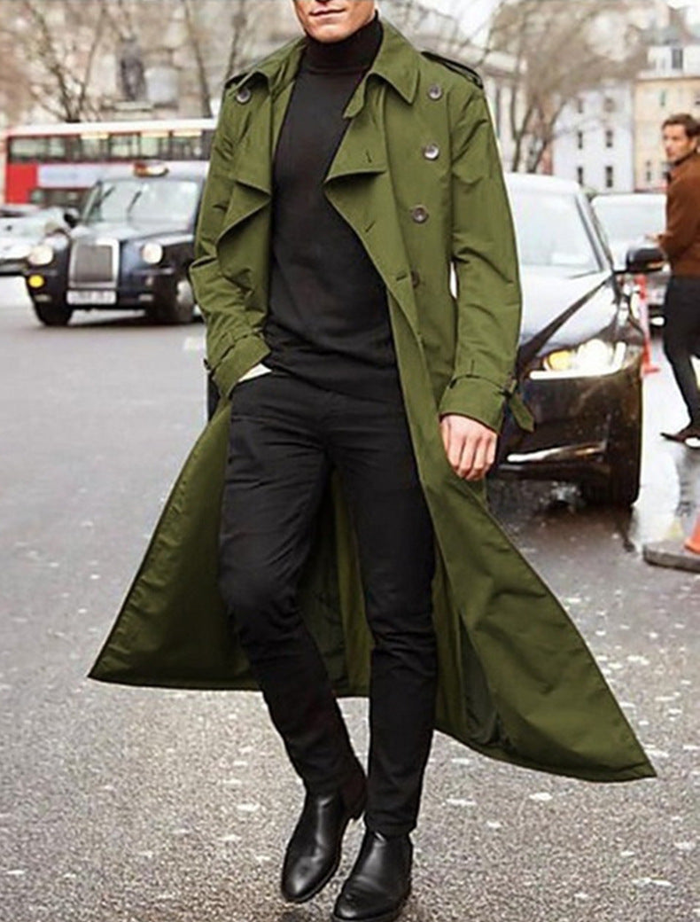 Herren klassischer Trenchcoat