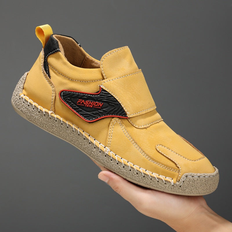 Herren Bequeme und modische Freizeitschuhe mit Klettverschluss