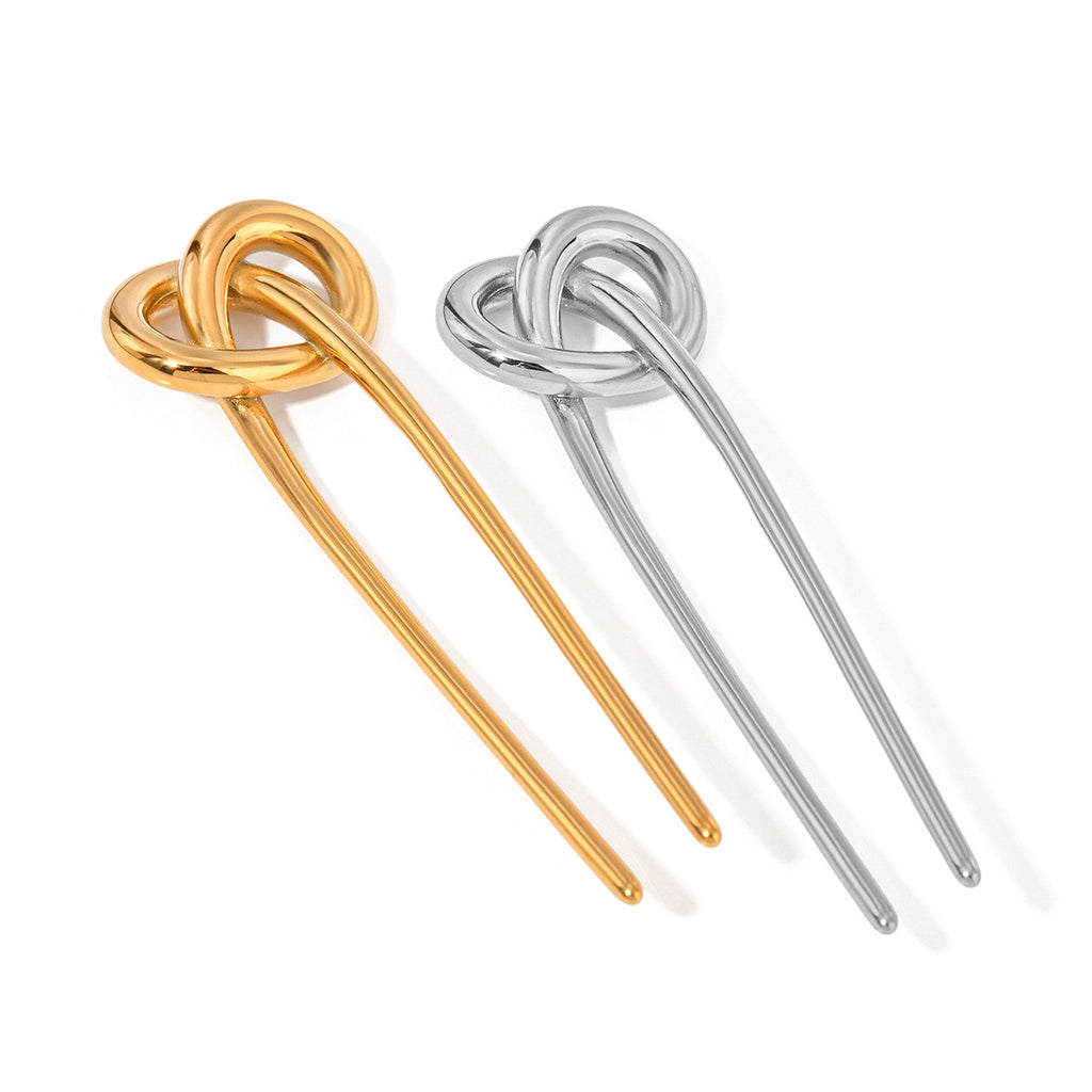 Damen Haarschmuck mit elegantem Knoten-Design aus hypoallergenem Edelstahl Shop Nory