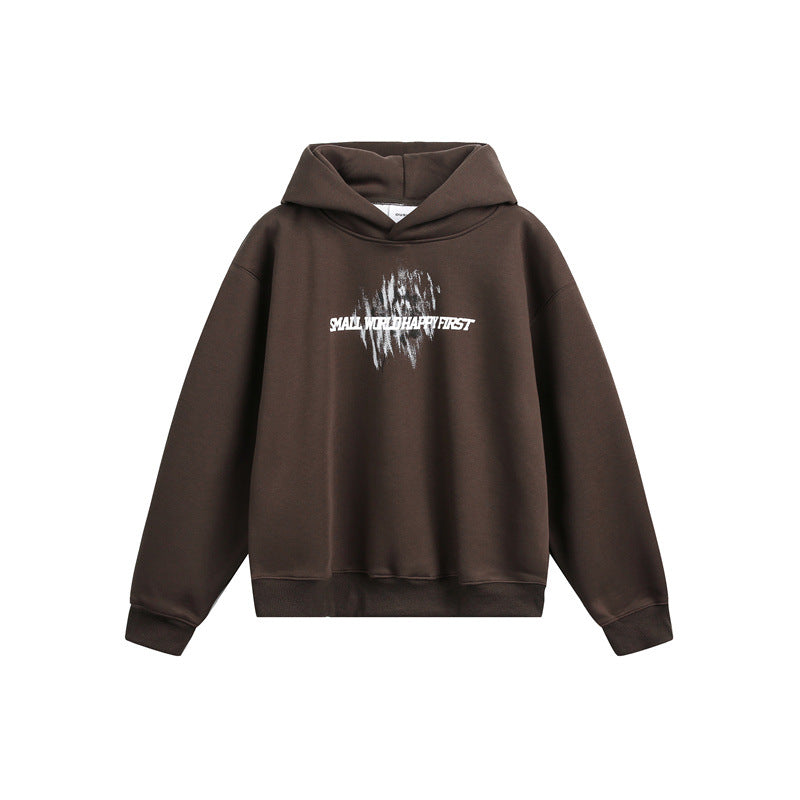 Unisex Kapuzenpullover mit relaxed Fit und abstraktem Frontprint Shop Nory