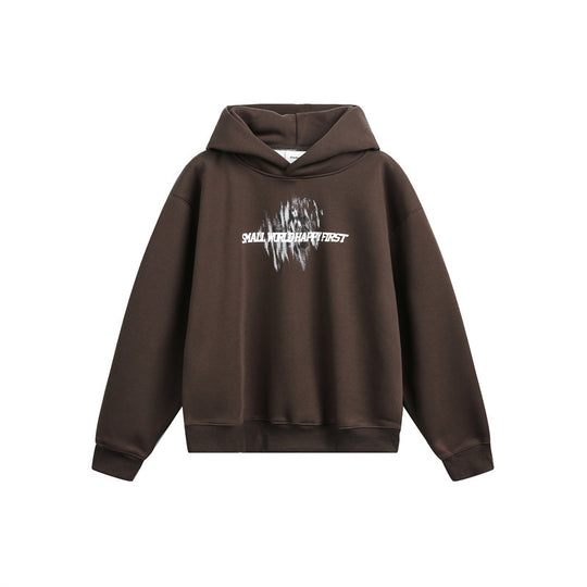 Unisex Kapuzenpullover mit relaxed Fit und abstraktem Frontprint Shop Nory