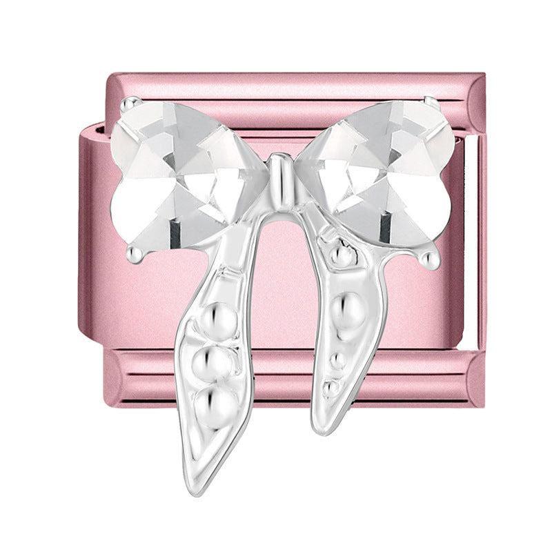 Mond- und Stern-Charm Für Modulare Armbänder mit Tropfen-Detail
