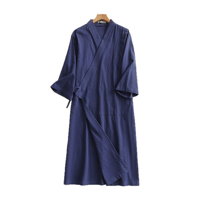 Damen Kimono-Wickelkleid mit Bindegürtel und aufgesetzten Taschen Shop Nory