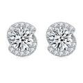 Damen Verlobungsring mit ovalem Hauptstein und kunstvollen Zirkonia-Details Shop Nory