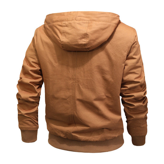 Herren Kapuzenjacke mit Sherpa-Futter und Canvas-Außenmaterial Shop Nory