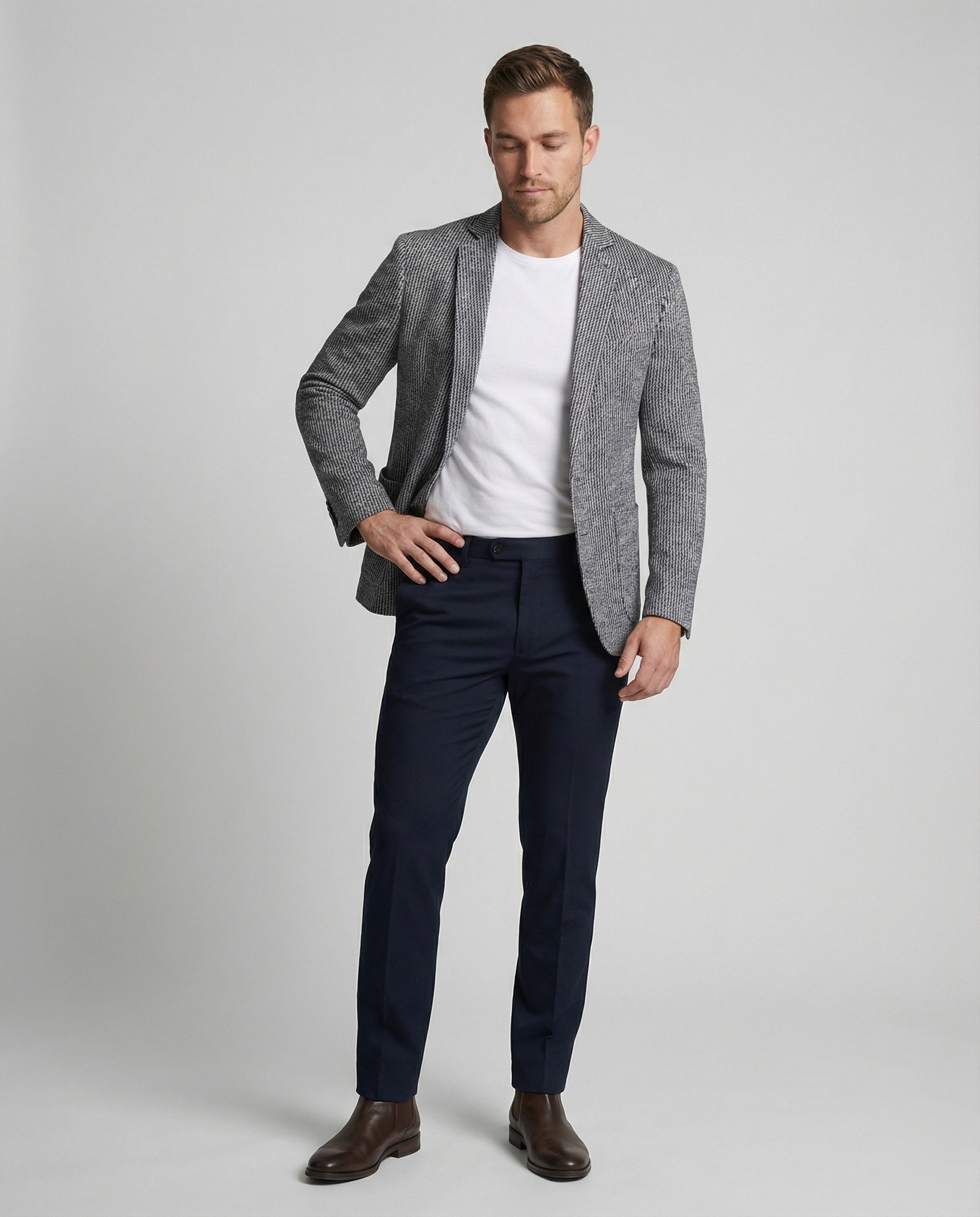 Herren Streifenblazer modern