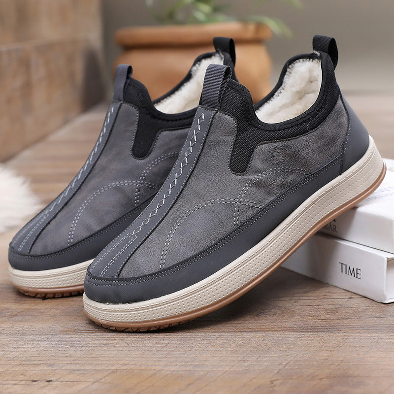 Damen Bequeme und stylische Warmfutter Slip-On Schuhe