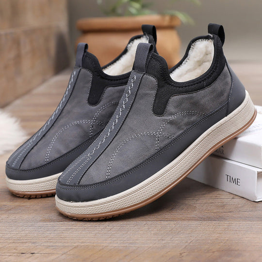 Damen Bequeme und stylische Warmfutter Slip-On Schuhe