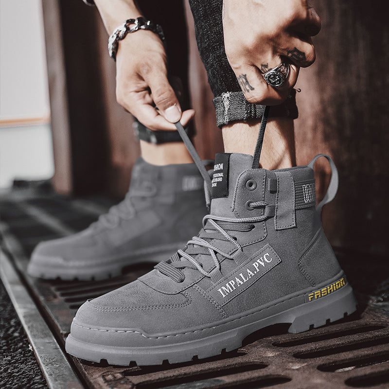 Herren Modische und robuste Schnürstiefel mit gepolsterter Innensohle und anti-rutschiger Sohle