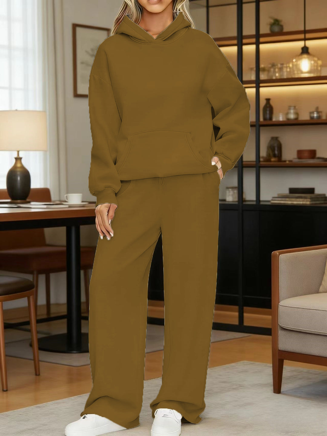 Damen nan kuscheliges Oversize Hoodie und weite Jogginghose Set Shop Nory